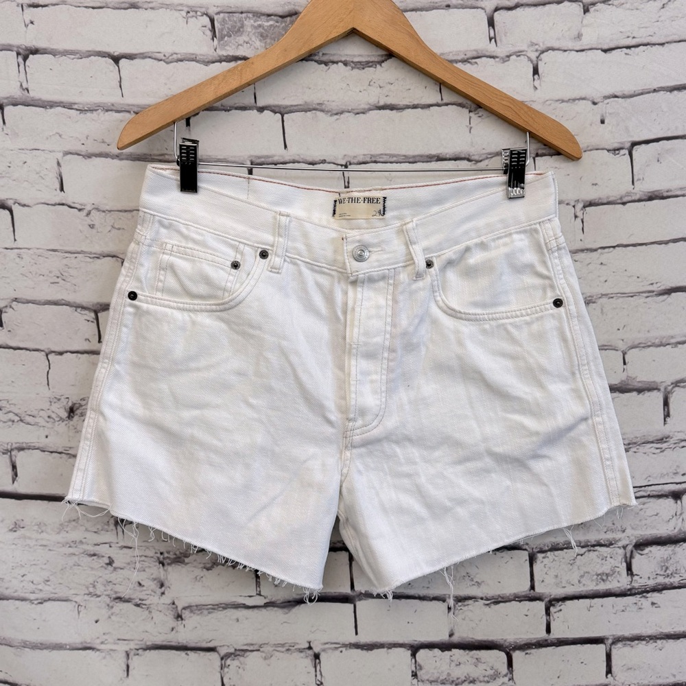 Free People x We The Free Ivy Mid Rise Short in Crystal Clear Size 29